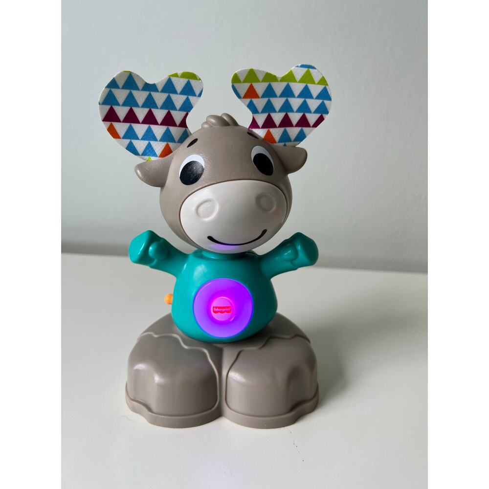 Fisher-Price Linkimals Musical Moose Light-up Educational Activity Toy Works - Picture 6 of 13